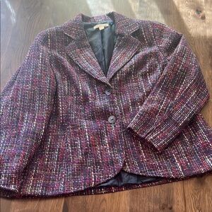 Coldwater Creek Women's Multicolor Tweed Jacket W18